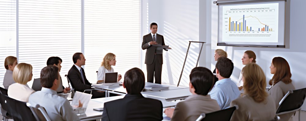 Sell-Side M&A Advisor Speaking To Board About Their Business Exit Options